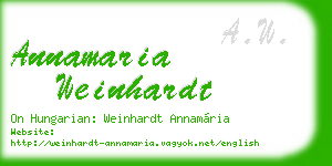 annamaria weinhardt business card
